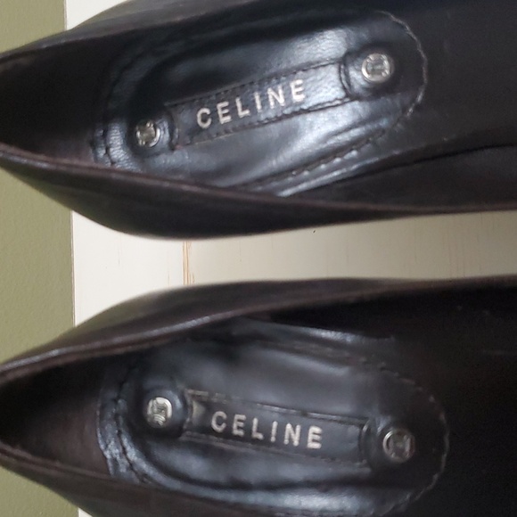 Celine | Dark Brown Platform Pumps Sz 37 - Picture 6 of 12